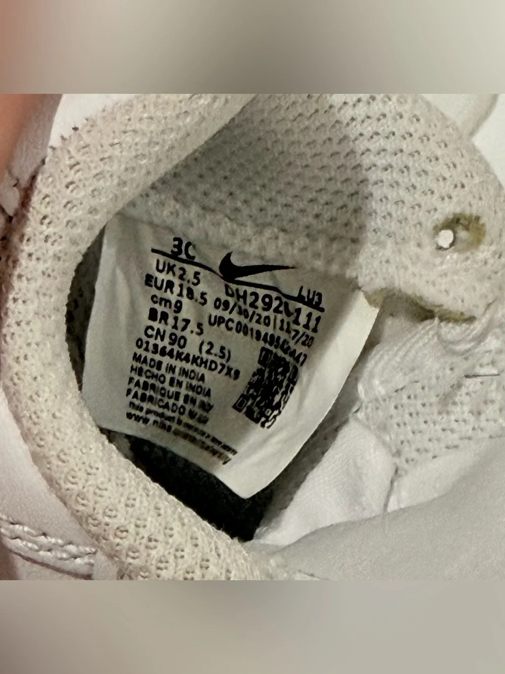 Nike Air Force 1 Low Baby / Toddler - White / White 3C